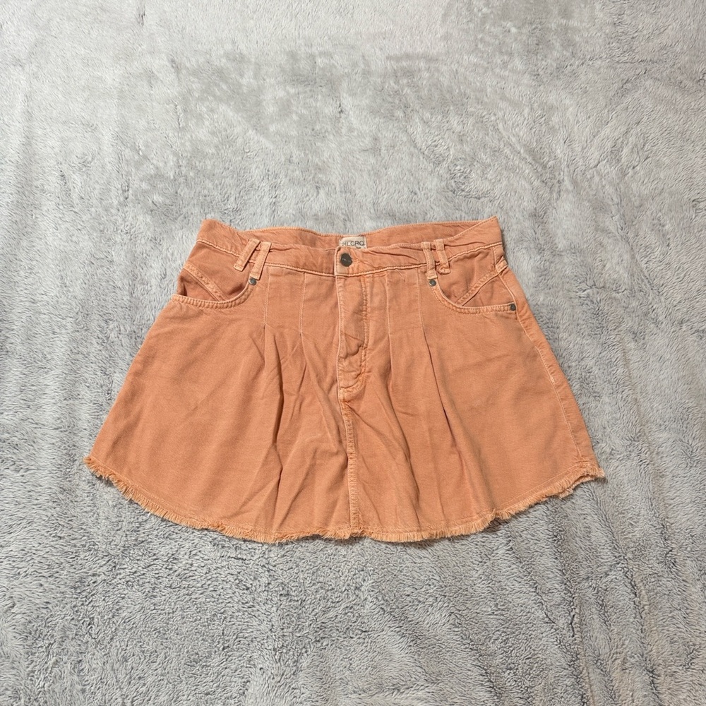 Pilcro Peach Mini Skirt